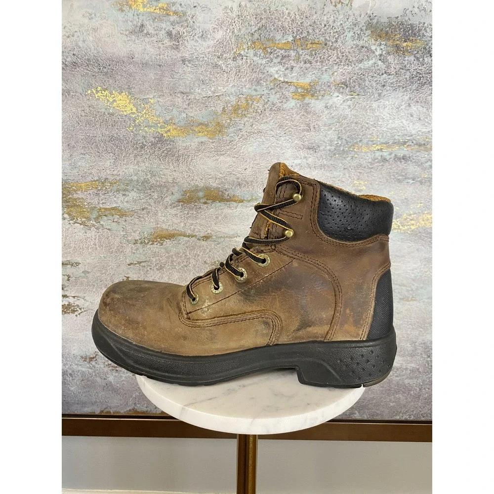 Georgia Boot Boots Mens Size 8.5W Brown Leather Waterproof Work Comp Toe G6644